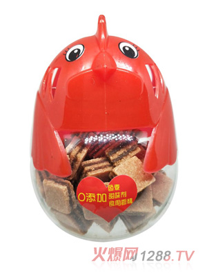 吉牯利小雞卡通山楂紅色