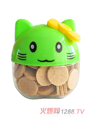 吉牯利山楂片綠色小貓包裝