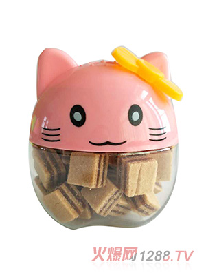 吉牯利山楂塊粉色小貓包裝