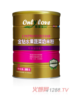 唯愛(ài)寶貝金鉆水果蔬菜奶米粉蘋(píng)果菠菜配方