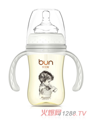 貝優(yōu)能纖巧型帶柄自動寬口PPSU奶瓶160ml