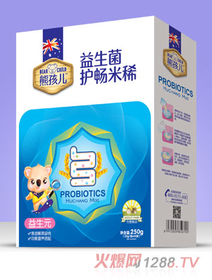 熊孩兒益生菌護(hù)暢米?。ê醒b）