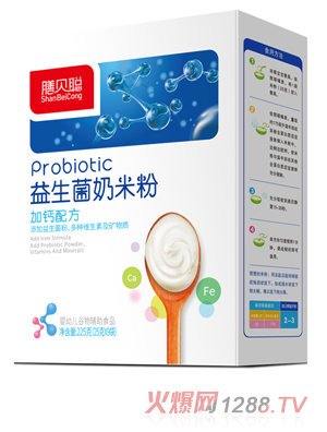 膳貝聰加鈣益生菌奶米粉 盒裝