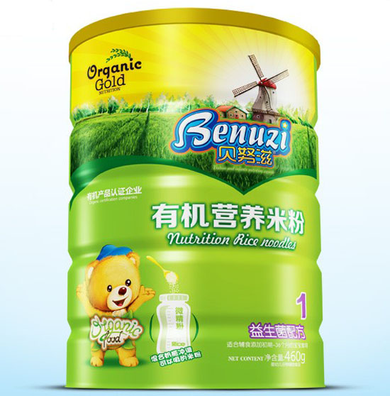 貝努滋益生菌有機(jī)營養(yǎng)米粉1段