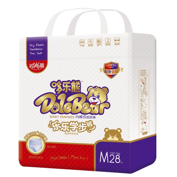 哆樂熊樂樂學(xué)步褲M碼28片