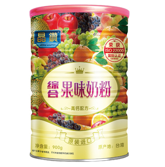 晶鉆綜合果味奶粉