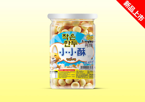 彤伴牛奶味餅干桶裝小小酥