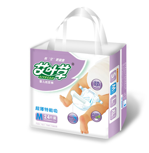 艾葉草超薄特能吸紙尿褲M(mǎn)24片裝
