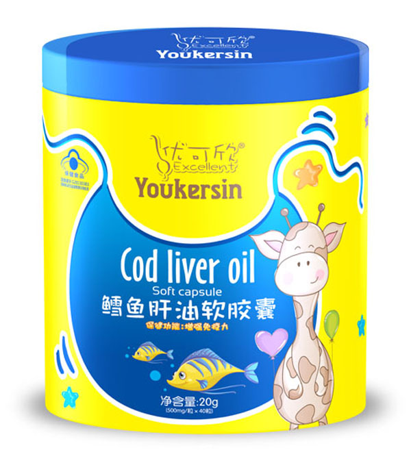 優(yōu)可欣軟膠囊糖果鐵聽-鱈魚肝油