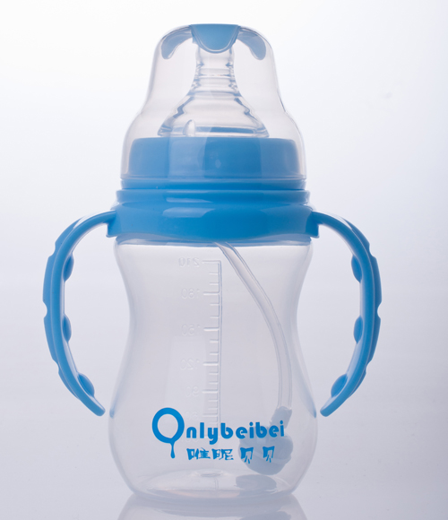 唯昵貝貝寬口奶瓶210ml藍色