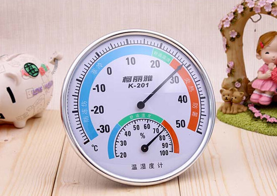 柯麗雅兩用室內(nèi)溫濕度計掛孔式