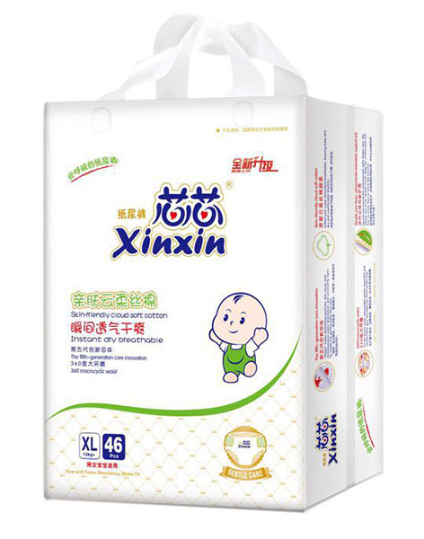芯芯親膚云柔絲棉紙尿褲XL46片