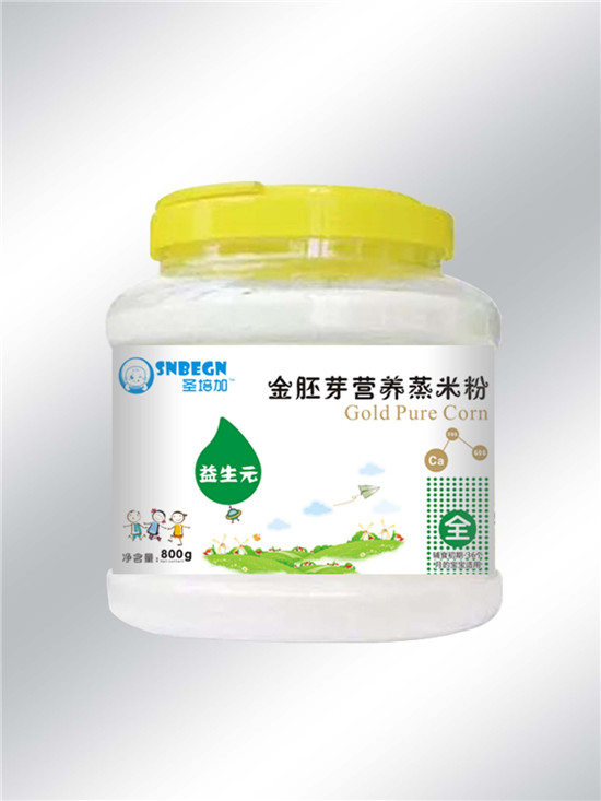 圣培加金胚芽營養(yǎng)蒸米粉益生元配方透明大桶裝