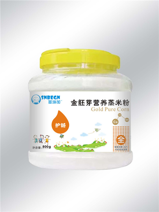 圣培加金胚芽營養(yǎng)蒸米粉護暢配方透明大桶裝