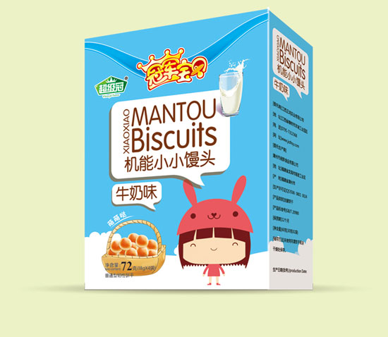 冠軍寶貝牛奶味機能小小饅頭