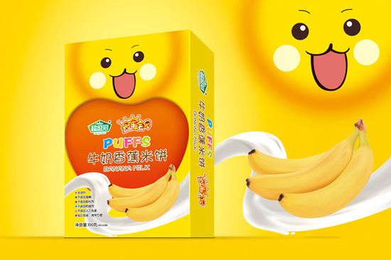 冠軍寶貝盒裝牛奶香蕉米餅