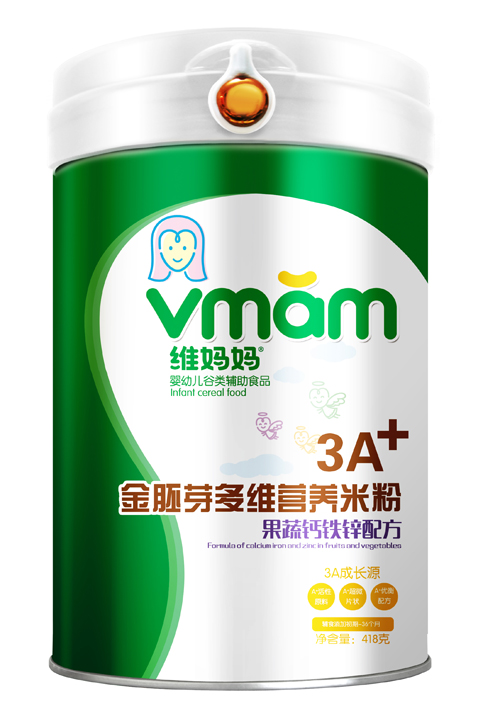 維媽媽果蔬鈣鐵鋅3A金胚芽營(yíng)養(yǎng)米粉