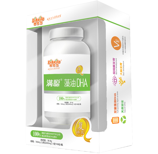 利貝樂滿聰嬰幼兒復合藻油DHA軟膠囊