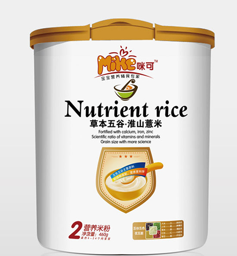 咪可草本五谷淮山薏米營養(yǎng)米粉2段桶裝