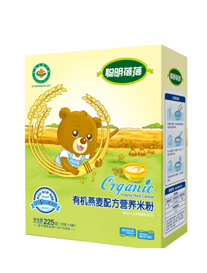 聰明蓓蓓有機(jī)燕麥配方營(yíng)養(yǎng)米粉盒